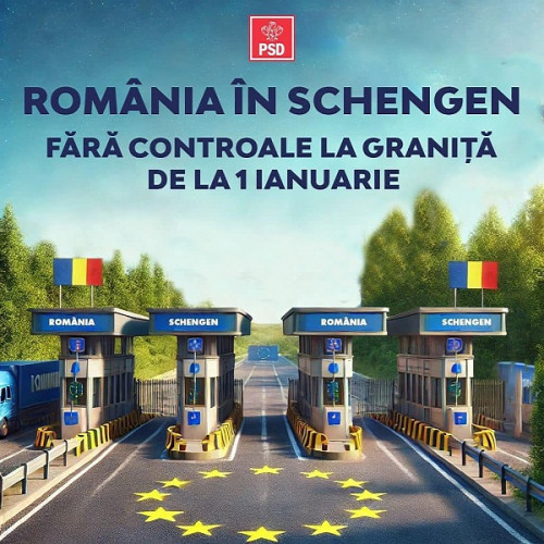 Mesaj de mulțumire după admiterea României în Spațiul Schengen
