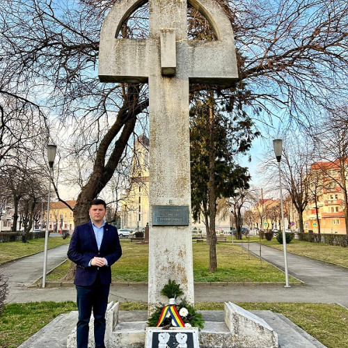 Adrian Cozma, singurul politician din Satu Mare la comemorarea victimelor comunismului