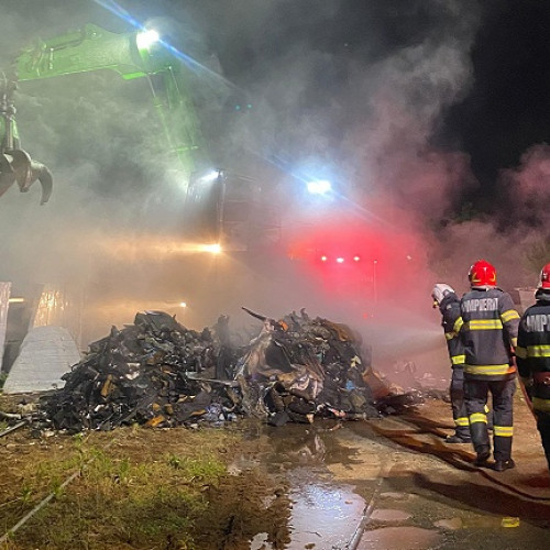 Incendiu pe strada Magnoliei din Satu Mare