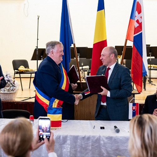 Infratirea oficiala intre Beltiug si Medzev, marcata de Ziua Europei